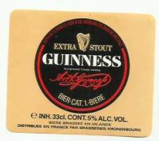 Extra Stout Guinness  - olutetiketti