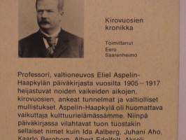 Kirovuosien kronikka. Eliel Aspelin-Haapkylän päiväkirja v.1905-1917