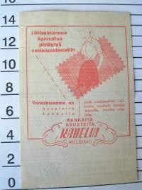 kahelin helsinki kankaita ja asusteita.15,8-.VAKITA.N tarjous helposti paketti koko  s ja  19x36no 35kg 5e