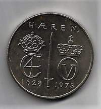 Norja  5 kroner, Konge Riket  1628-1978 - kolikko