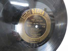 Decca DL 5417 - Just for You, Bing Crosby - Jane Wyman - The Andrews Sisters -äänilevy, 33 1/3 rpm 10&quot; record