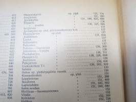 Opettajain lehti 1932-33 -sidottu vuosikerta, käsittelee monipuolisesti kansanopetusta ja opetustoimintaa maanlajuisesti, artikkelisisältö näkyvissä / annual volume