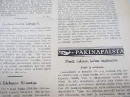 Opettajain lehti 1932-33 -sidottu vuosikerta, käsittelee monipuolisesti kansanopetusta ja opetustoimintaa maanlajuisesti, artikkelisisältö näkyvissä / annual volume