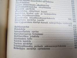 Opettajain lehti 1932-33 -sidottu vuosikerta, käsittelee monipuolisesti kansanopetusta ja opetustoimintaa maanlajuisesti, artikkelisisältö näkyvissä / annual volume