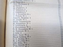 Opettajain lehti 1932-33 -sidottu vuosikerta, käsittelee monipuolisesti kansanopetusta ja opetustoimintaa maanlajuisesti, artikkelisisältö näkyvissä / annual volume