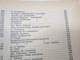 Opettajain lehti 1932-33 -sidottu vuosikerta, käsittelee monipuolisesti kansanopetusta ja opetustoimintaa maanlajuisesti, artikkelisisältö näkyvissä / annual volume