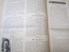 Opettajain lehti 1932-33 -sidottu vuosikerta, käsittelee monipuolisesti kansanopetusta ja opetustoimintaa maanlajuisesti, artikkelisisältö näkyvissä / annual volume