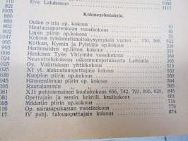 Opettajain lehti 1924-25 -sidottu vuosikerta, käsittelee monipuolisesti kansanopetusta ja opetustoimintaa maanlajuisesti, artikkelisisältö näkyvissä / annual volume
