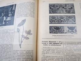 Opettajain lehti 1907-08-09 -sidottu vuosikerta, käsittelee monipuolisesti kansanopetusta ja opetustoimintaa maanlajuisesti, artikkelisisältö näkyvissä / annual vol