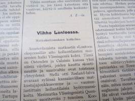 Opettajain lehti 1907-08-09 -sidottu vuosikerta, käsittelee monipuolisesti kansanopetusta ja opetustoimintaa maanlajuisesti, artikkelisisältö näkyvissä / annual vol