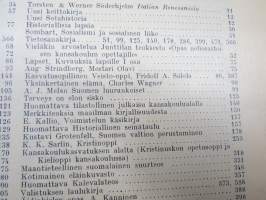 Opettajain lehti 1907-08-09 -sidottu vuosikerta, käsittelee monipuolisesti kansanopetusta ja opetustoimintaa maanlajuisesti, artikkelisisältö näkyvissä / annual vol