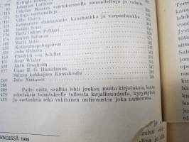 Opettajain lehti 1907-08-09 -sidottu vuosikerta, käsittelee monipuolisesti kansanopetusta ja opetustoimintaa maanlajuisesti, artikkelisisältö näkyvissä / annual vol