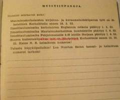 Maatalouskerholaisen toimintamuistio