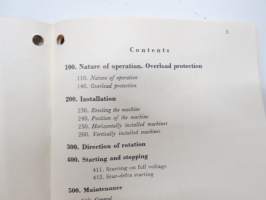 Strömberg - Instructions for installation, operation, and maintenance of squirrelcage motors 34 H 2115 D -sähkömoottori, asennus, käyttö &amp; huolto, englanninkielinen