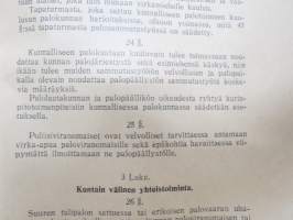Maskun (Masku) kunnan palojärjestys - palolaki - palosääntö
