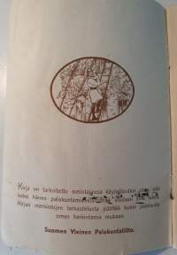 Suomen Yleinen Palokuntaliitto - Jäsenkirja, kirja annettu 11 maaliskuuta 1934.