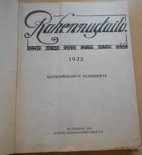 Rakennustaito 1922-1923, Kahden vuoden lehdet sidottu yhdeksi kirjaksi,