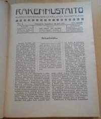 Rakennustaito 1922-1923, Kahden vuoden lehdet sidottu yhdeksi kirjaksi,