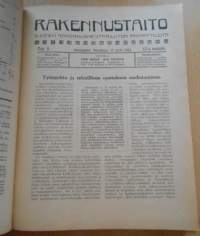 Rakennustaito 1922-1923, Kahden vuoden lehdet sidottu yhdeksi kirjaksi,