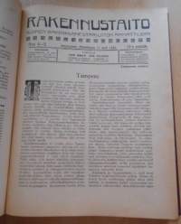 Rakennustaito 1922-1923, Kahden vuoden lehdet sidottu yhdeksi kirjaksi,