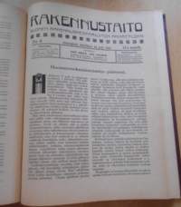 Rakennustaito 1922-1923, Kahden vuoden lehdet sidottu yhdeksi kirjaksi,
