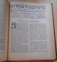 Rakennustaito 1922-1923, Kahden vuoden lehdet sidottu yhdeksi kirjaksi,