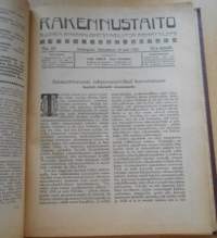 Rakennustaito 1922-1923, Kahden vuoden lehdet sidottu yhdeksi kirjaksi,