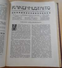 Rakennustaito 1922-1923, Kahden vuoden lehdet sidottu yhdeksi kirjaksi,