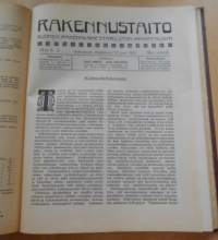 Rakennustaito 1922-1923, Kahden vuoden lehdet sidottu yhdeksi kirjaksi,