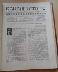 Rakennustaito 1922-1923, Kahden vuoden lehdet sidottu yhdeksi kirjaksi,