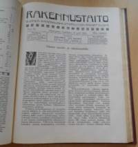 Rakennustaito 1922-1923, Kahden vuoden lehdet sidottu yhdeksi kirjaksi,