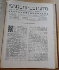 Rakennustaito 1922-1923, Kahden vuoden lehdet sidottu yhdeksi kirjaksi,