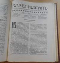 Rakennustaito 1922-1923, Kahden vuoden lehdet sidottu yhdeksi kirjaksi,