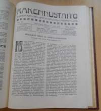Rakennustaito 1922-1923, Kahden vuoden lehdet sidottu yhdeksi kirjaksi,