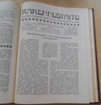 Rakennustaito 1922-1923, Kahden vuoden lehdet sidottu yhdeksi kirjaksi,