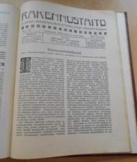 Rakennustaito 1922-1923, Kahden vuoden lehdet sidottu yhdeksi kirjaksi,