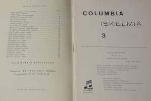 Columbia iskelmiä N.o 3