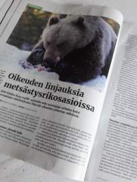 Jahti. Metsstäjäliiton  jäsenlehti 1 / 2020. Sivuja 86. Paljon  tietoa ei  metsäsäjillekin luonnosta, riistäruuasta  jne.