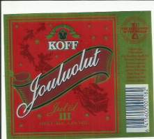 Koff Jouluolut III - olutetiketti