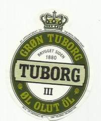 Tubor III olut -  olutetiketti