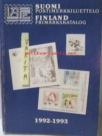 Suomi postimerkkiluettelo 1992-1993