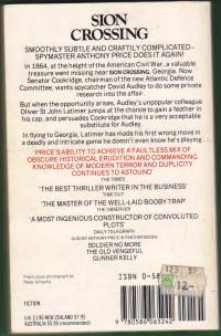 Sion Crossing, 1984. The best thriller writer in the business - Anthony Price