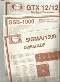 Genava Sigma / 1500, GSB 1000 ja GTX 12 / 12 tuote-esite 1978  3 eril
