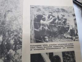 Viikko Sanomat 1958 nr 12, 21.3.1958, DC-7 Clipper, Kuuban kapinalliset valokuvareportaasi (mm. teloituksia), Kunnanlääkärit kiven alla, Monaco - albert syntyi, ym.