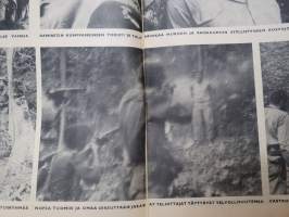 Viikko Sanomat 1958 nr 12, 21.3.1958, DC-7 Clipper, Kuuban kapinalliset valokuvareportaasi (mm. teloituksia), Kunnanlääkärit kiven alla, Monaco - albert syntyi, ym.
