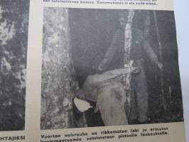 Viikko Sanomat 1958 nr 12, 21.3.1958, DC-7 Clipper, Kuuban kapinalliset valokuvareportaasi (mm. teloituksia), Kunnanlääkärit kiven alla, Monaco - albert syntyi, ym.