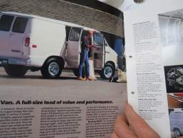 Dodge 1990 Ram Van -myyntiesite  / sales brochure