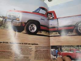 Dodge 1990 Ram Pickup -myyntiesite  / sales brochure