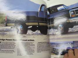 Dodge 1990 Ram Pickup -myyntiesite  / sales brochure