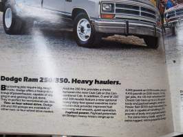 Dodge 1990 Ram Pickup -myyntiesite  / sales brochure
